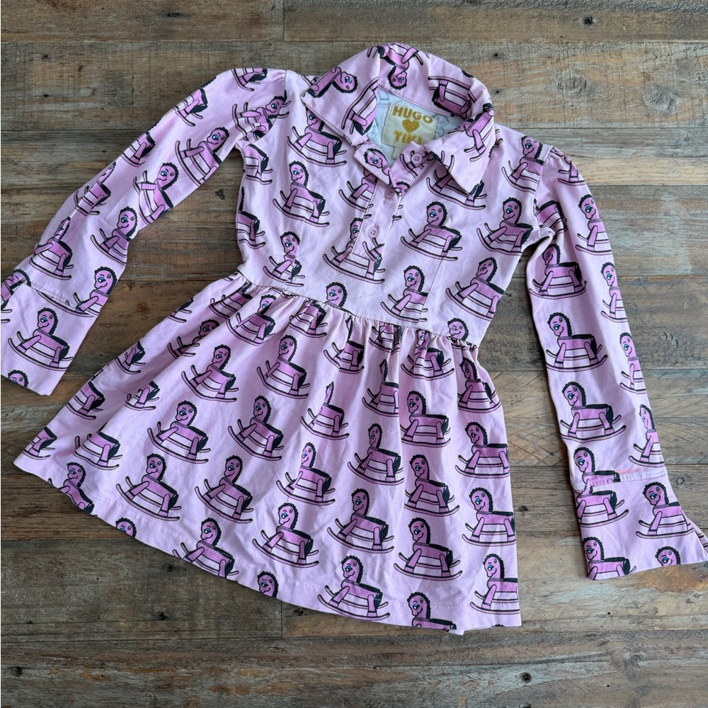 HUGO loves Tiki Rocking Horse Long Sleeve Dress